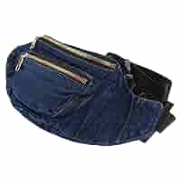 Amazon.com | TENDYCOCO Fanny Pack Denim Waist Bag Retro